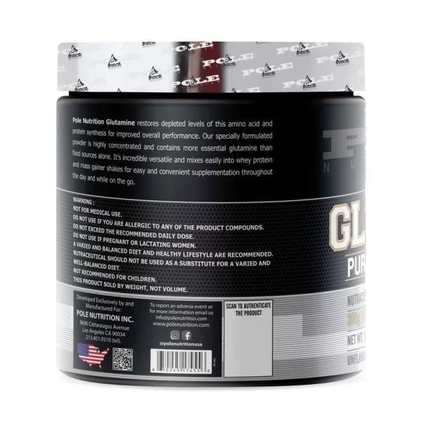 Pole Nutrition POLE AMINO ACID GLUTAMINE Glutamine  (300 g, UNFLAVOURED) - Image 2